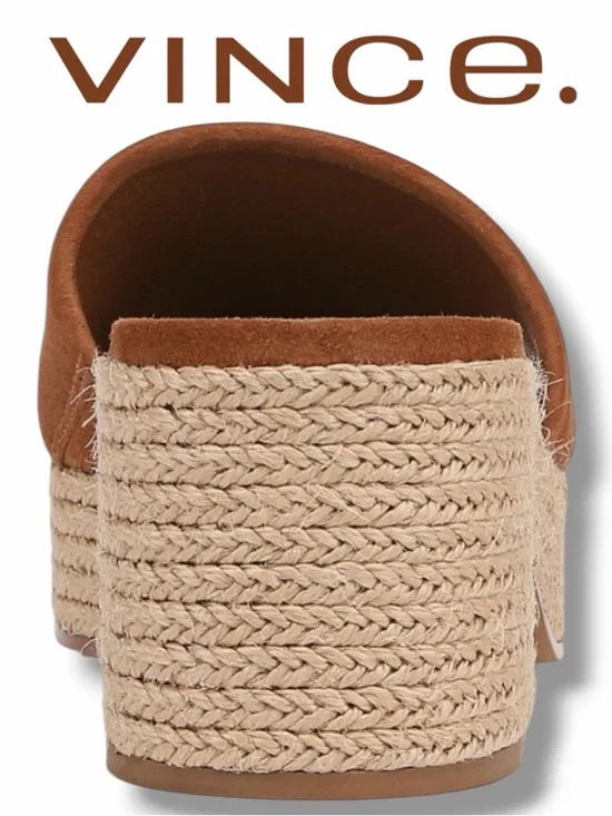 Vince Women’s Margo Platforms in the Size 9 in Sequoia Brown - Picture 10 of 11